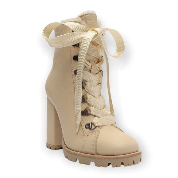 SCHUTZ Zhara Lace-Up Boot in Eggshell - Picture 14 of 14